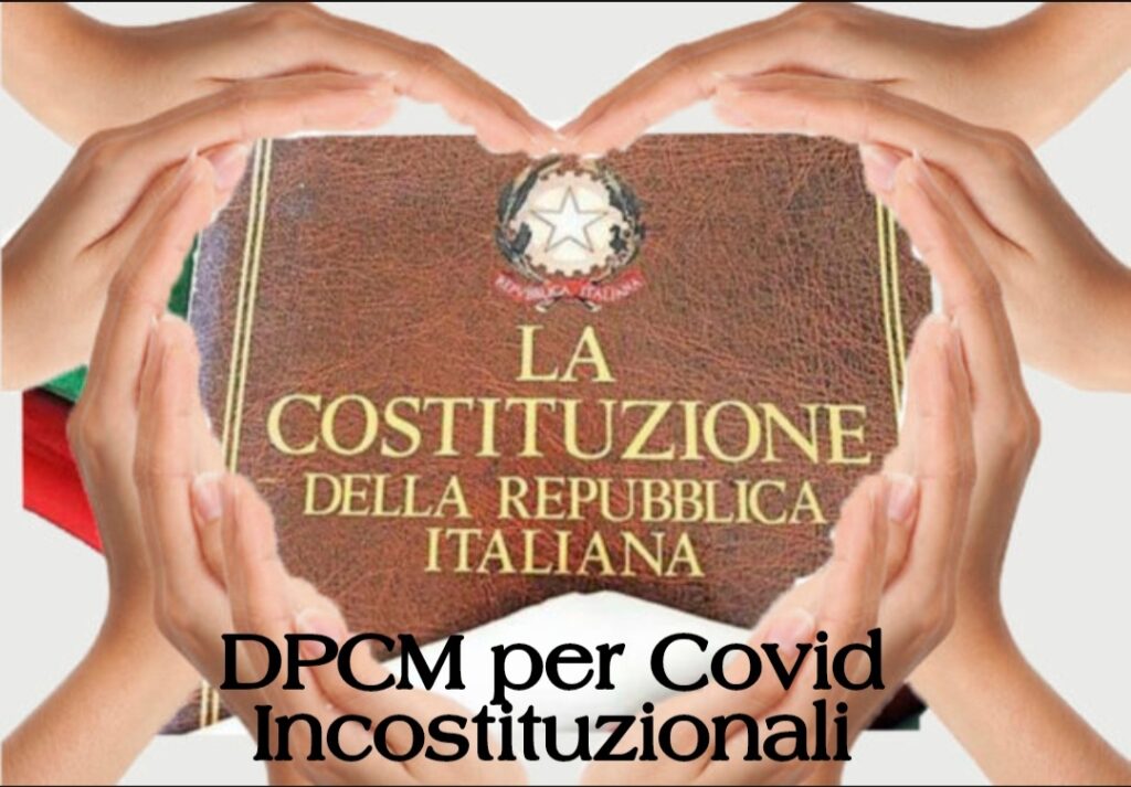 DPCM covid dichiarati incostituzionali, in un ordinanza (N°45986/2020) del Tribunale di Roma.